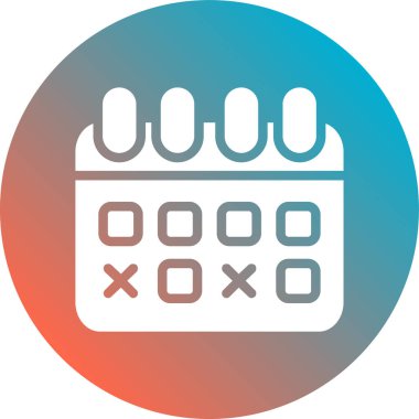 Moda biçimi izole edilmiş arkaplanda takvim simgesi