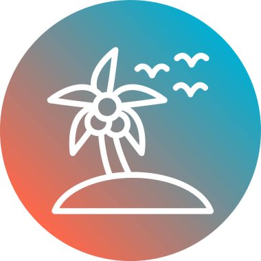 Güzel sahil. Basit tasarım