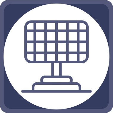 Panel. Web simgesi basit tasarım