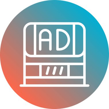 Modern simgenin vektör illüstrasyonu