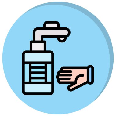 Dezenfektan şişesi ve sprey şişesi, dezenfeksiyon konsepti.