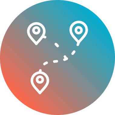 harita konumu ikon vektör illüstrasyonu