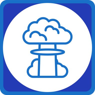 Moda tarzında izole edilmiş bir bulut simgesi