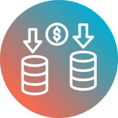 veritabanı. Web simgesi basit tasarım