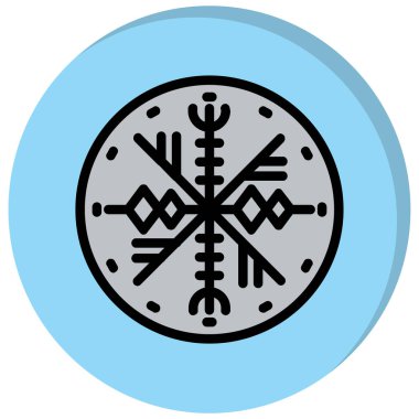 Bir noel ağacı simgesinin vektör illüstrasyonu