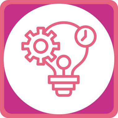 Ampul simgesi. vektör illüstrasyonu