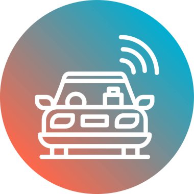 - Araba. Web simgesi basit illüstrasyon