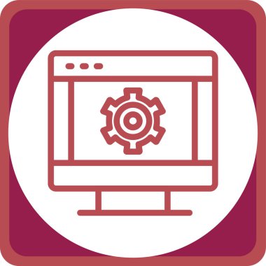 Ayarlama. Web simgesi basit tasarım
