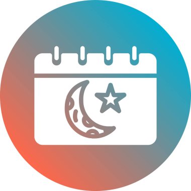 Ay simgesi renkli sembol. Moda tarzında birinci sınıf kalite izole ay ögesi.