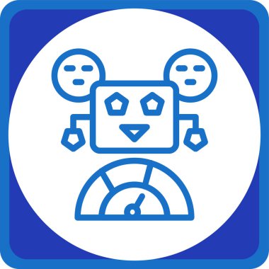 Robot simgesinin vektör illüstrasyonu