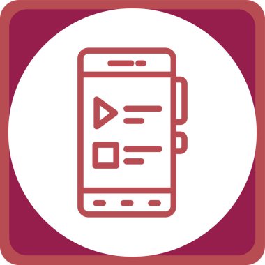 cep telefonu vektör simgesi