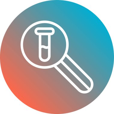 Uzun gölge büyütecinin vektör simgesi