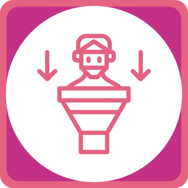 Modern oto tamir simgesinin vektör illüstrasyonu