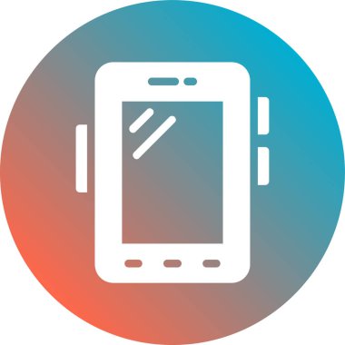 Cep telefonu simge vektör web ve mobil uygulaması tasarımı, cep telefonu logo kavramı üzerinde izole beyaz arka plan