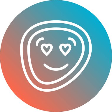 Mutlu emoji. Web simgesi basit illüstrasyon