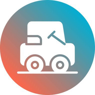 araba dağıtım simgesi vektör illüstrasyonu