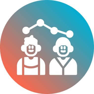 İnsan simgesinin vektör illüstrasyonu