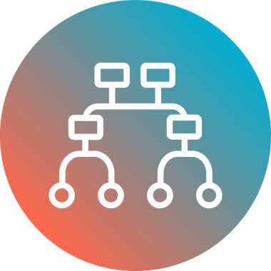 bağlantı vektörü renk simgesi