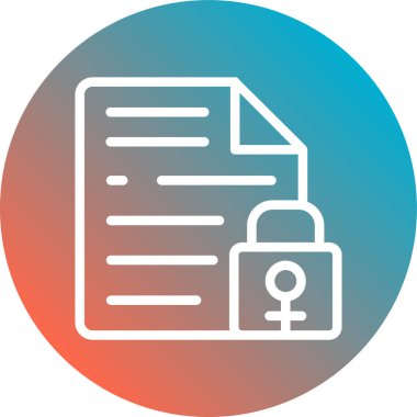 belge düz vektör simgesi