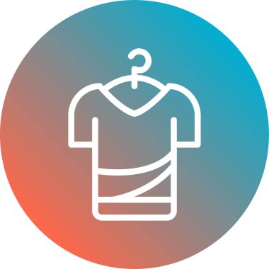 t-shirt simgesi soyut arkaplanda izole edildi