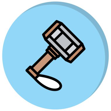 Balta. Web simgesi basit illüstrasyon