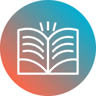 Kitap vektör simgesini aç