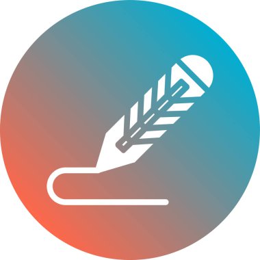 Bir beyzbol ikonunun vektör illüstrasyonu