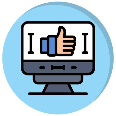 İnternet simgesi, vektör illüstrasyonu