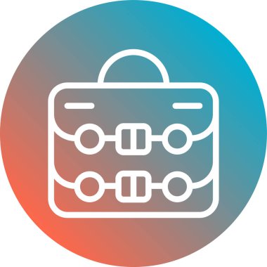 evrak çantası ikonu vektör illüstrasyonu