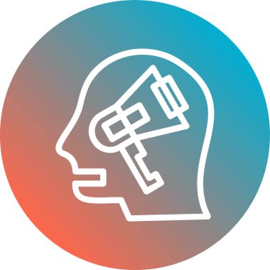 vektör beyin simgesi, vektör illüstrasyonu