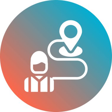 Bir insan simgesinin vektör illüstrasyonu