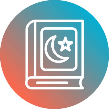 Ay simgesi soyut arkaplanda izole edildi