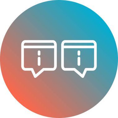 İleti düz simgesi beyaz arka plan, vektör, illüstrasyon izole