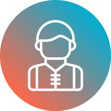 İnsan simgesinin vektör illüstrasyonu