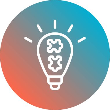 eşsiz fikir vektör çizgisi simgesi