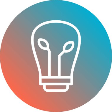 ampul simgesi vektör illüstrasyonu