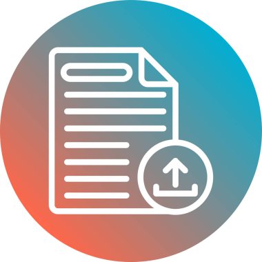 belge simgesi vektör illüstrasyonu