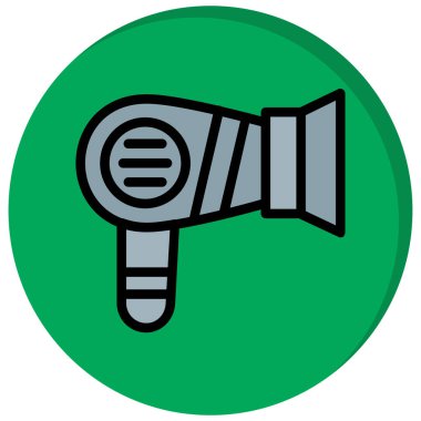 Yeşil ve siyah simgenin vektör illüstrasyonu