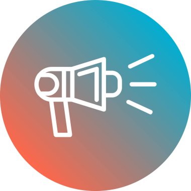 megafon ikon vektör illüstrasyon tasarımı