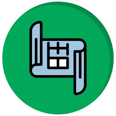 Otel simgesi vektör illüstrasyonu