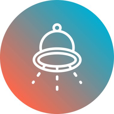 UFO simgesinin vektör illüstrasyonu