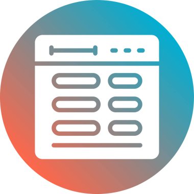 Pano. Web simgesi basit tasarım