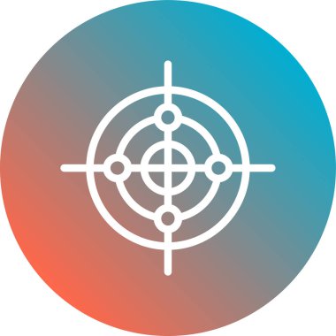 Hedef. Web simgesi basit illüstrasyon