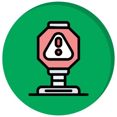 Alarm simgesi vektör illüstrasyonu