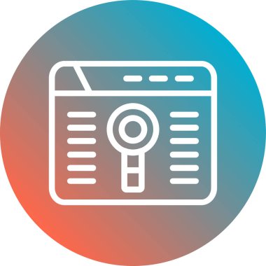 Soyut arkaplanda arama simgesi izole edildi