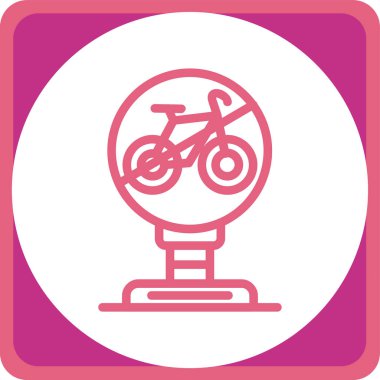 vektör bisiklet simgesi çizimi