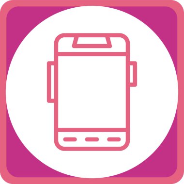 Akıllı telefon. Web simgesi basit illüstrasyon