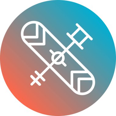 Bir b eksikliği simgesinin vektör çizimi