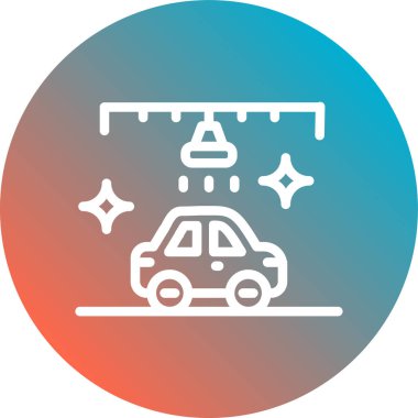 araba simgesi vektör illüstrasyonu