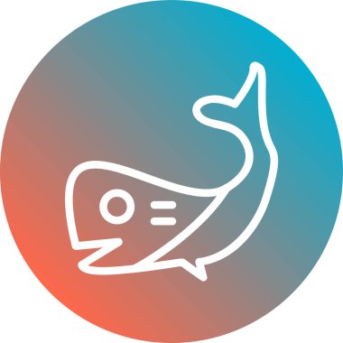 Benzersiz Balık Vektörü Kabartma Simgesi